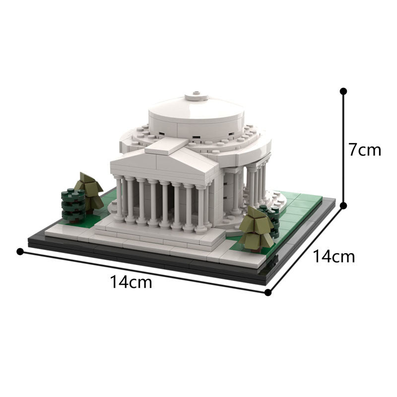 jefferson memorial building set | moc-36588 - 2