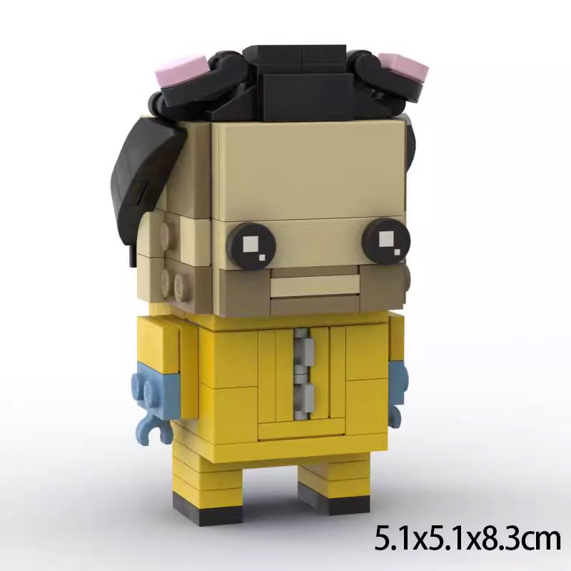 jesse pinkman hazmat suit brickheadz | breaking bad lego-compatible - 1