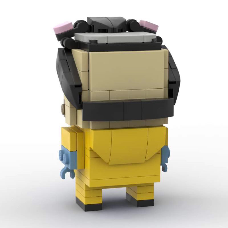 jesse pinkman hazmat suit brickheadz | breaking bad lego-compatible - 3