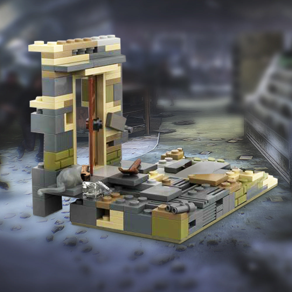 joel and elli approaching a door | tlou | moc-47680 - 1