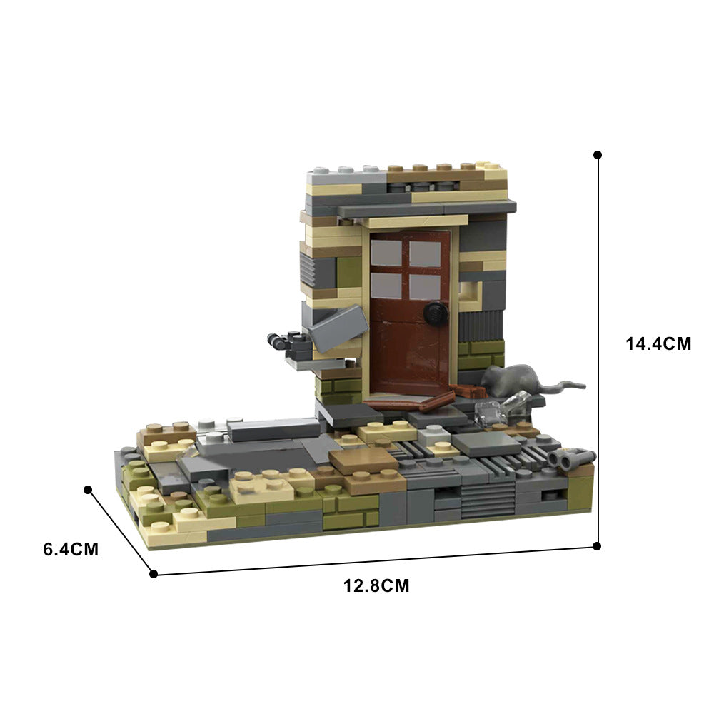 joel and elli approaching a door | tlou | moc-47680 - 4