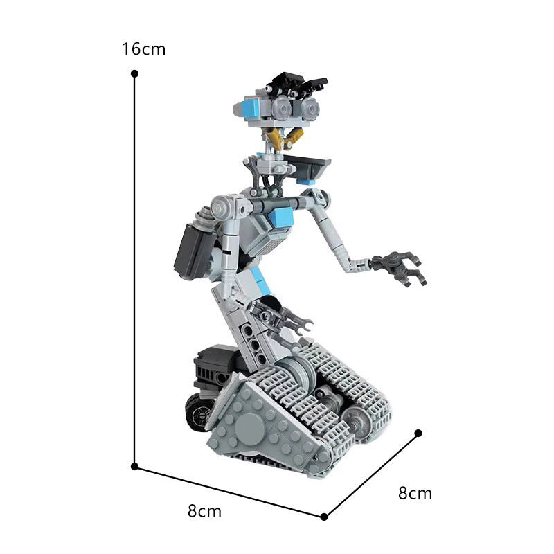 johnny 5 robot building set | moc-compatible with lego bricks - 6