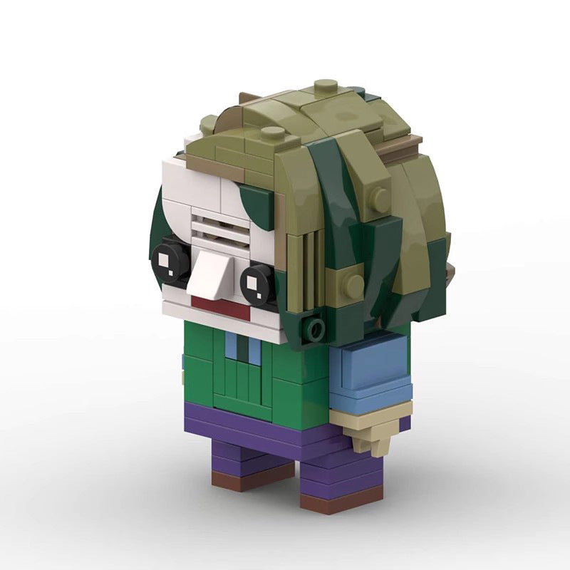 joker in short brickheadz building set | dc | lego-compatible - 2