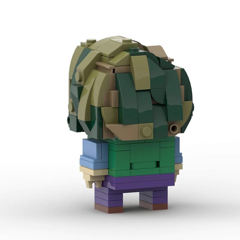 joker in short brickheadz building set | dc | lego-compatible - 3