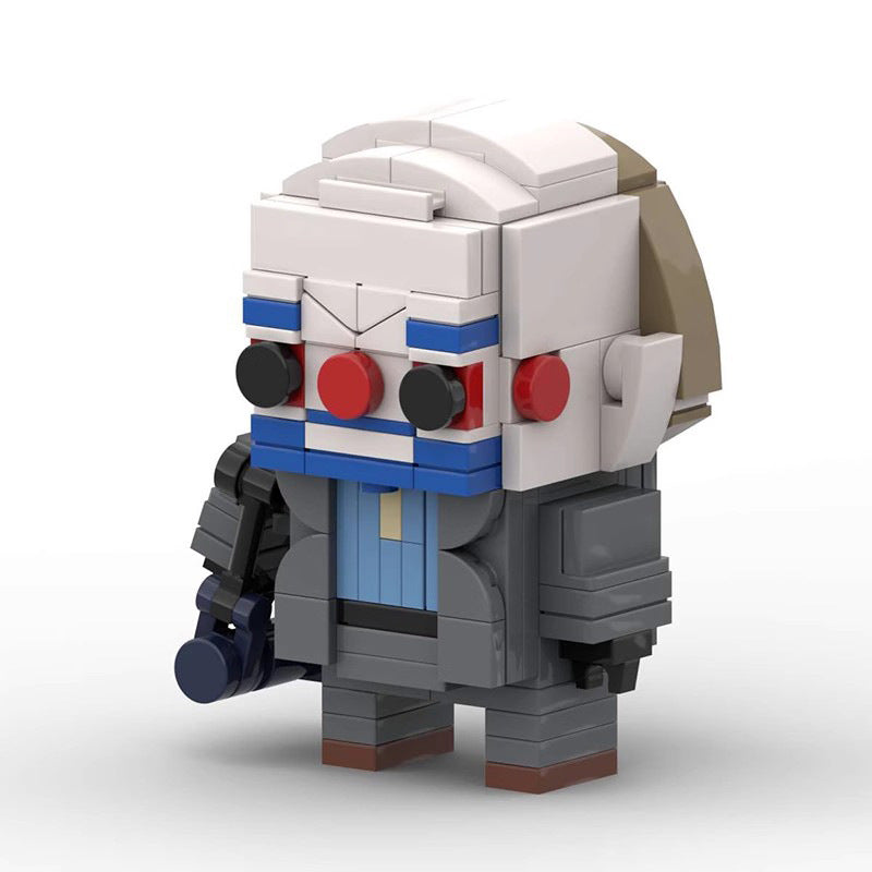 joker suit brickheadz building set | lego-compatible moc toy - 2