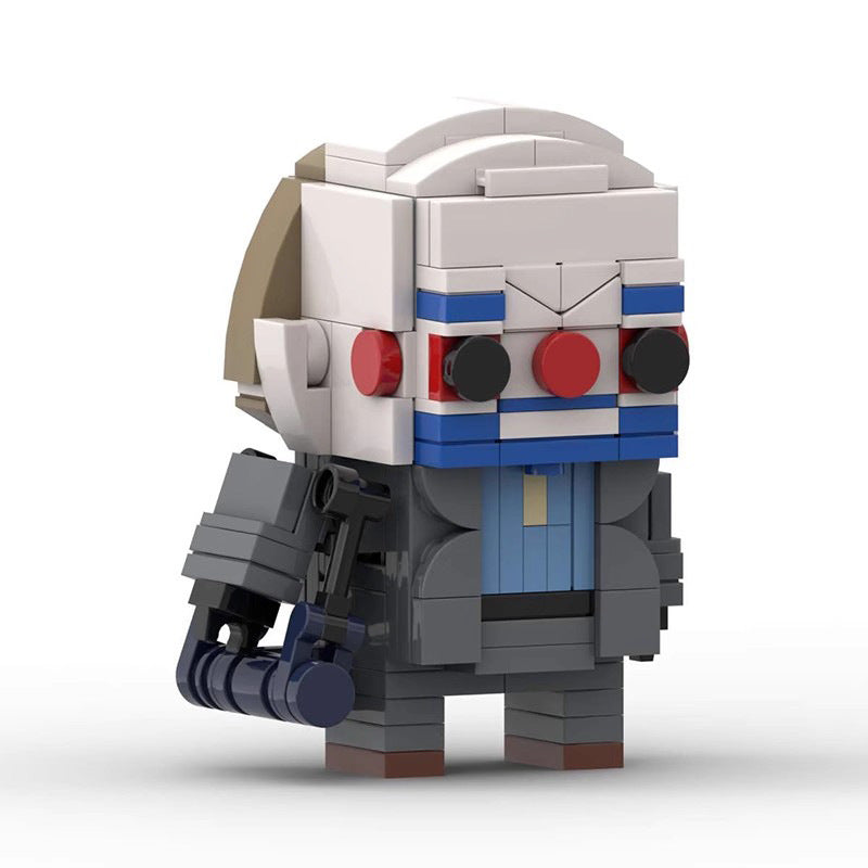 joker suit brickheadz building set | lego-compatible moc toy - 3