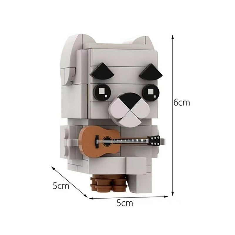 k.k. slider brickheadz building set | animal crossing | moc-64644 - 2