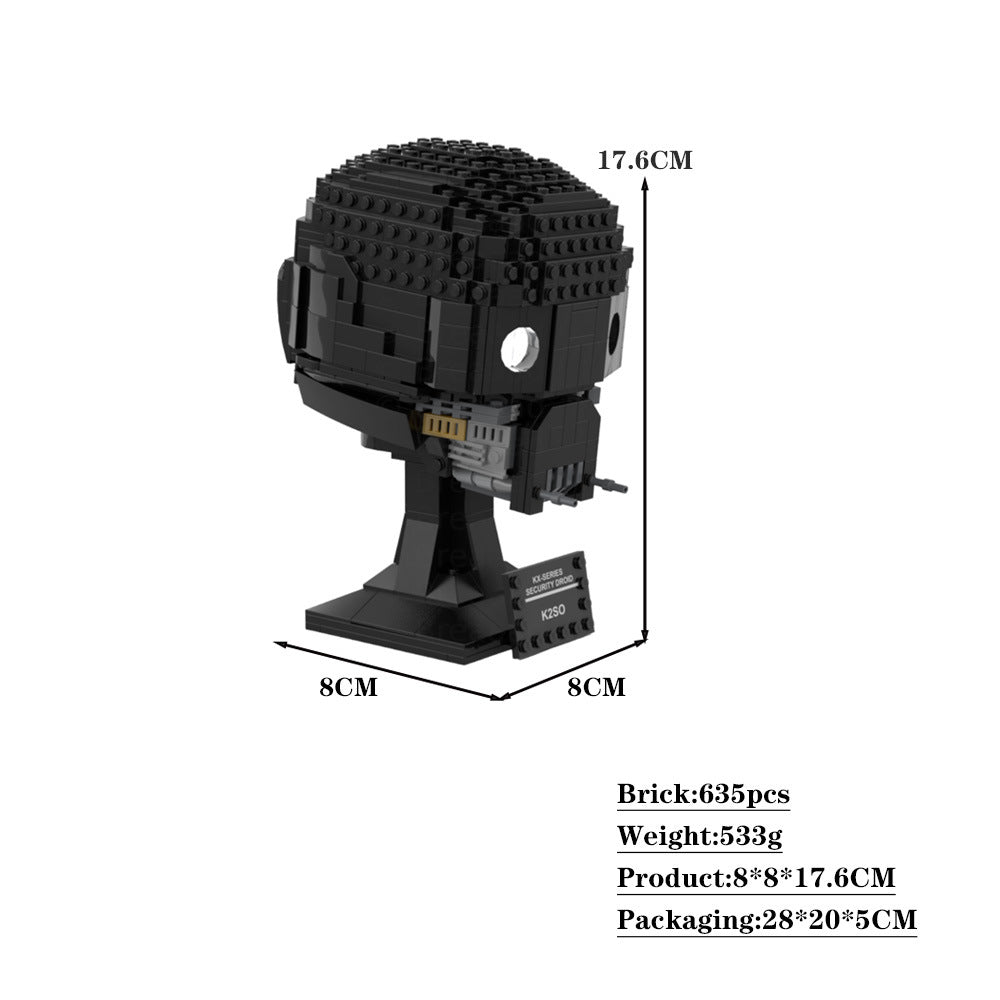 k2so helmet building set | star wars | moc-104977 - 4