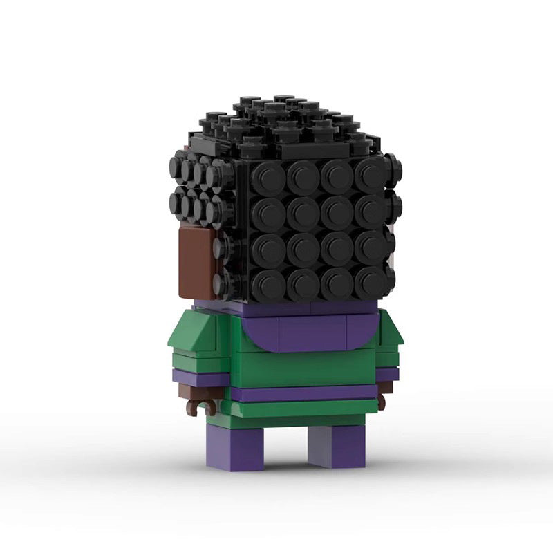 kang the conqueror brickheadz moc set | lego-compatible marvel toy - 1