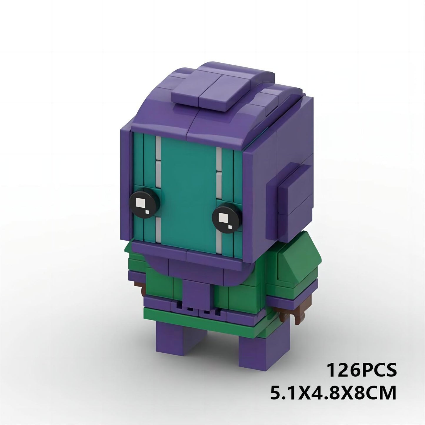 kang the conqueror brickheadz moc set | lego-compatible marvel toy - 3