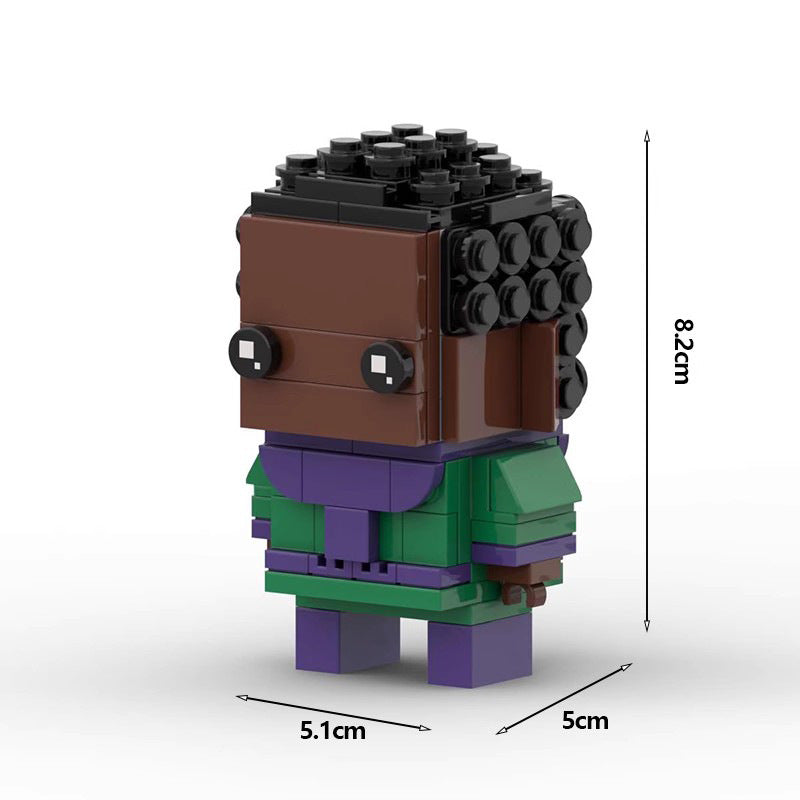 kang the conqueror brickheadz moc set | lego-compatible marvel toy - 4
