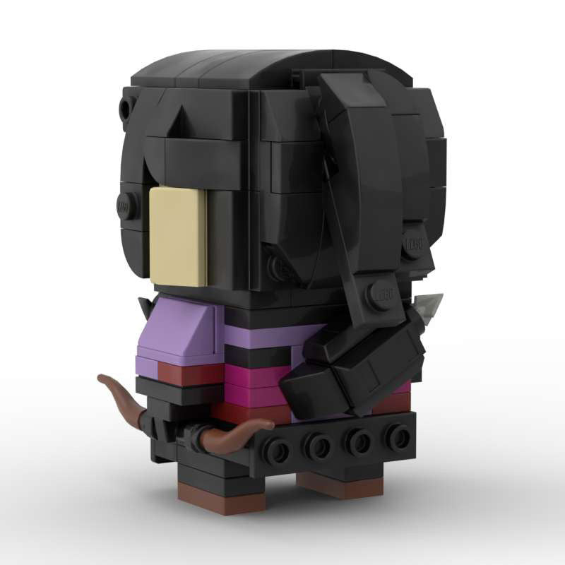 kate bishop brickheadz moc set | lego-compatible marvel hawkeye toy - 3
