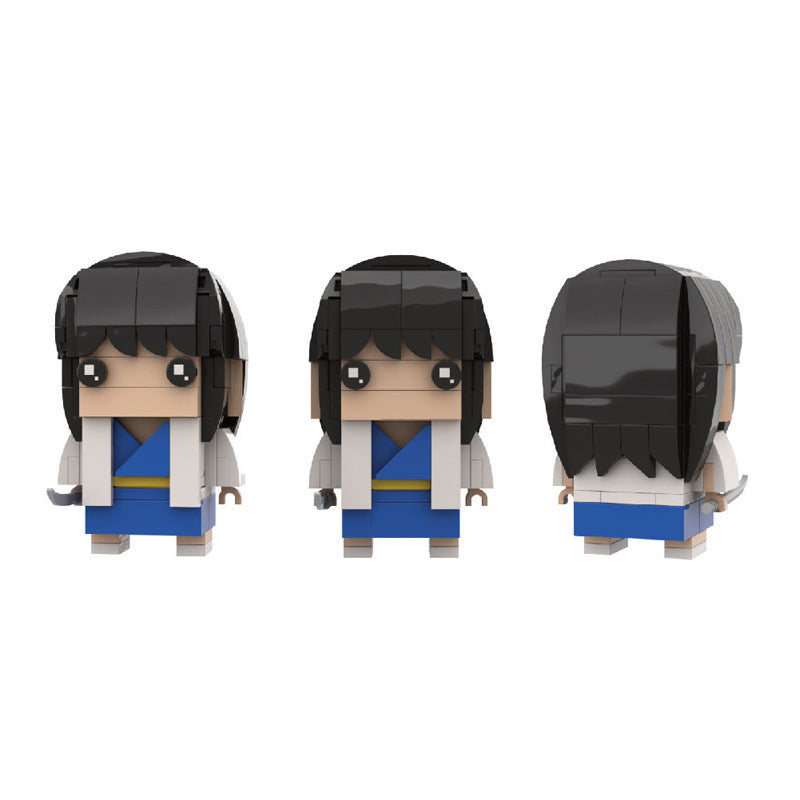 katsura kotarou brickheadz moc set | lego-compatible gintama blocks - 4