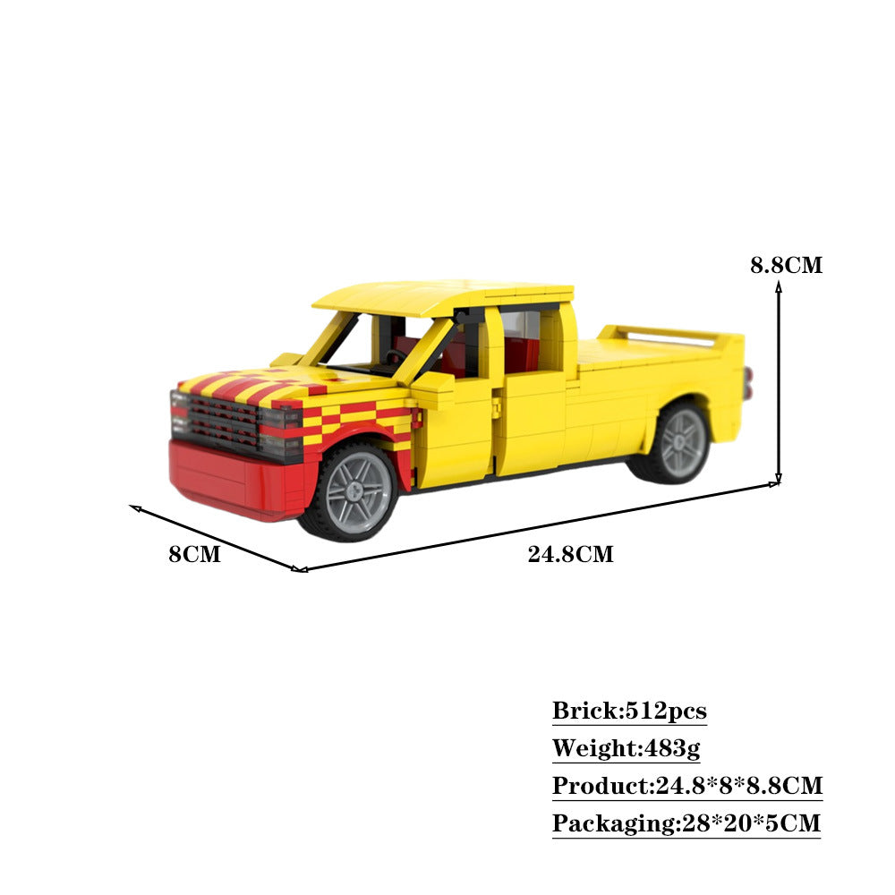 kill bill chevrolet silverado building set | moc-19802 - 3