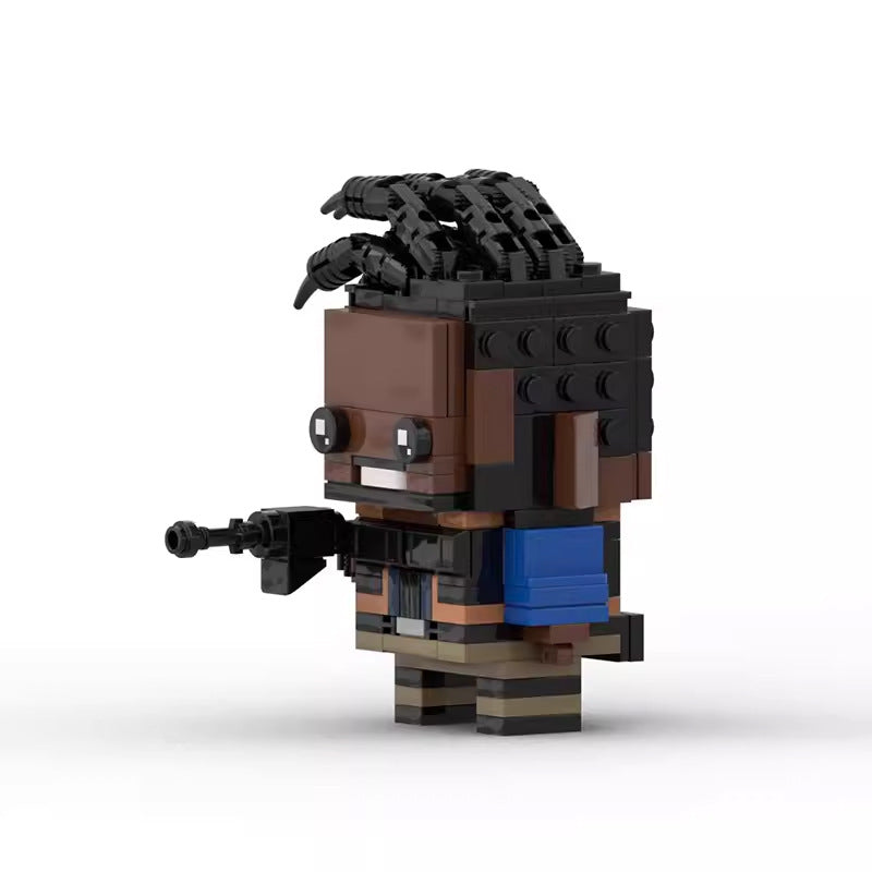 killmonger brickheadz building set | marvel | lego-compatible moc toy - 3
