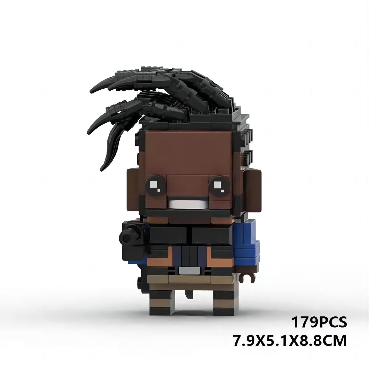 killmonger brickheadz building set | marvel | lego-compatible moc toy - 5