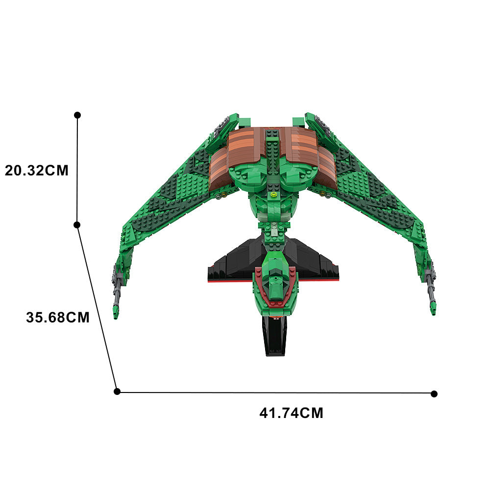 klingon bird of prey building set | star trek | moc-146562 - 6