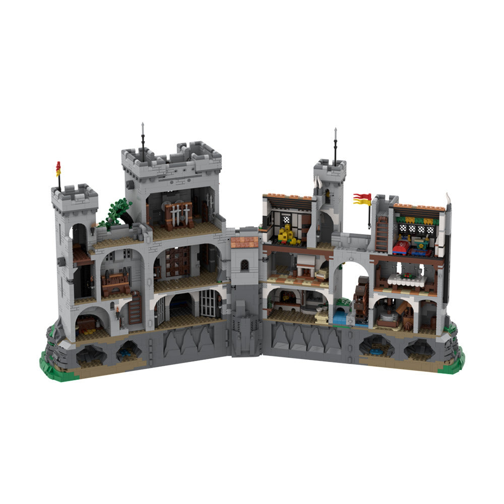 knight's castle building set | 10305 modular expansion | moc-144534 - 5