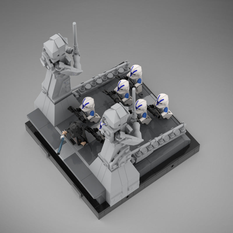 knightfall diorama building set | star wars order 66 | moc-118061 - 4