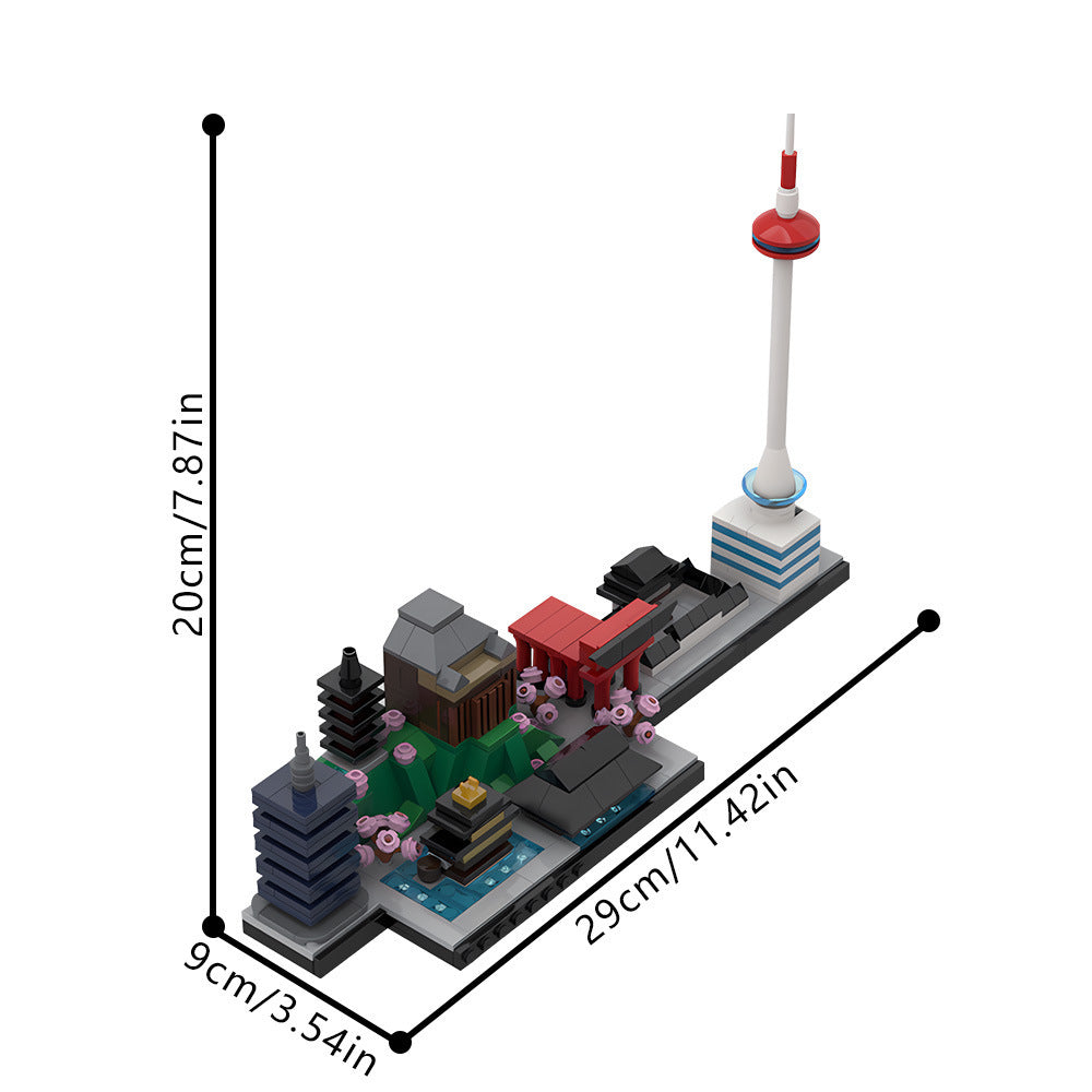 kyoto skyline building set | moc-202184 - 4