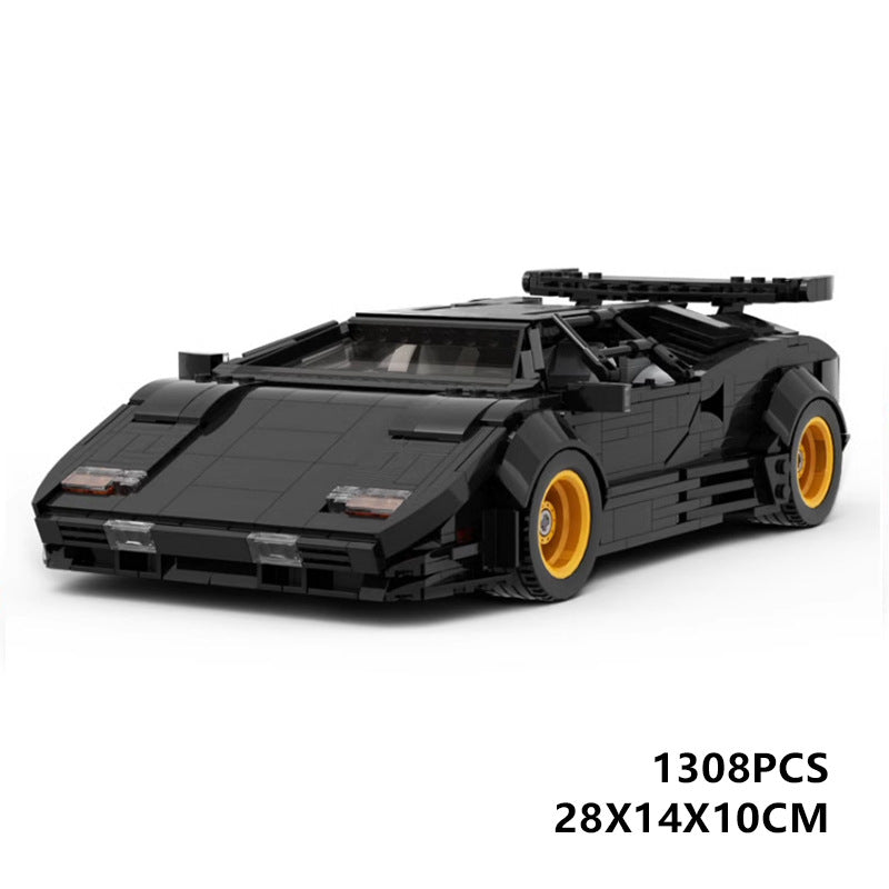 lamborghini countach lp5000 qv building set | lego compatible - 2
