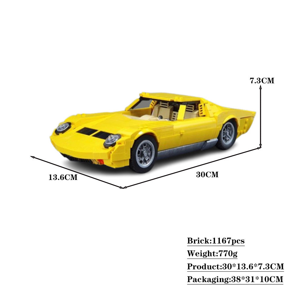 lamborghini miura p400 sv building set | moc-108188 - 2