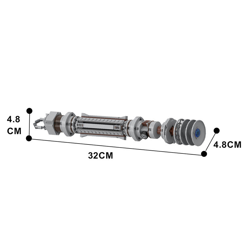 leia lightsaber building set | star wars | moc-44533 - 3