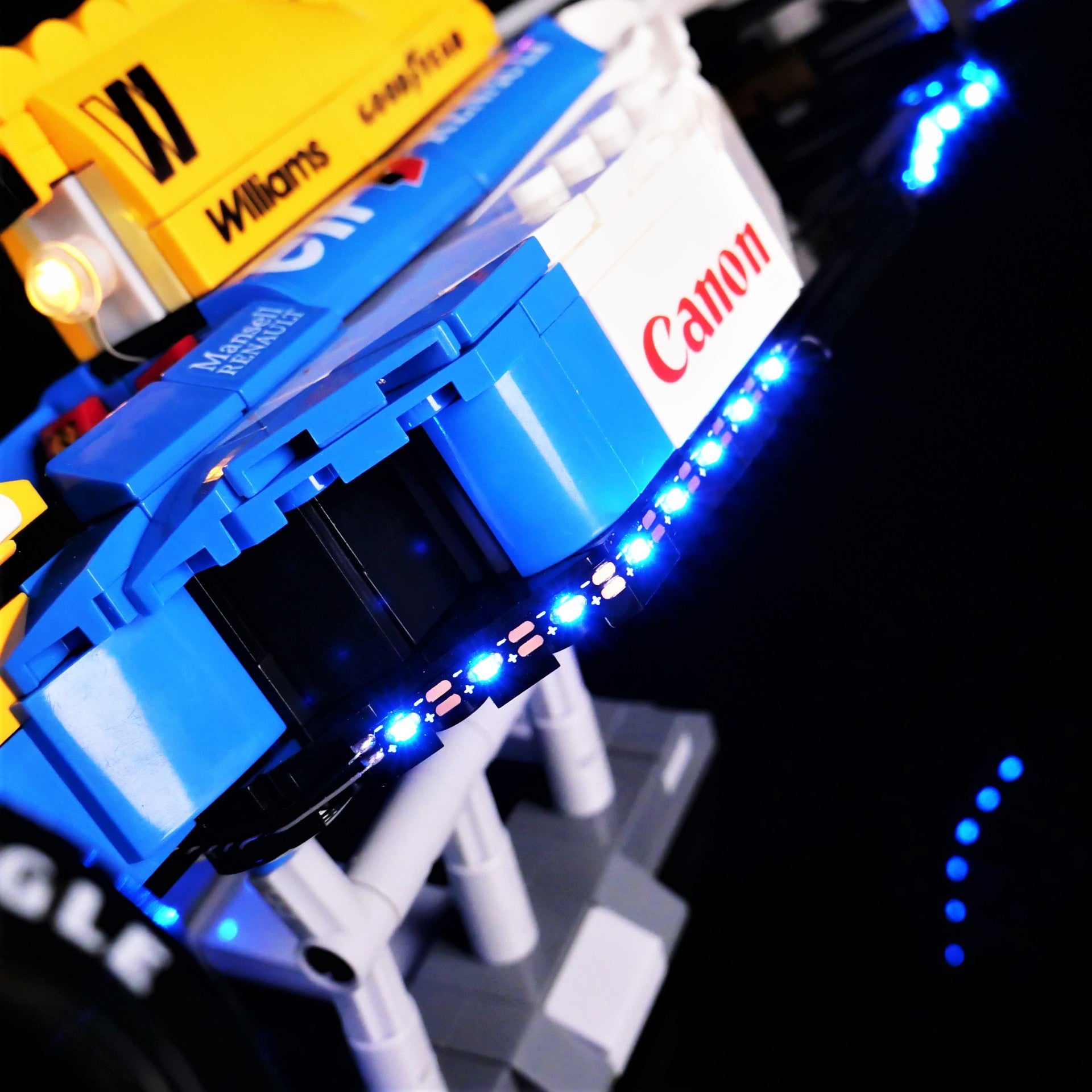 light kit for williams racing fw14b & nigel mansell | compatible with lego 10353 - 3