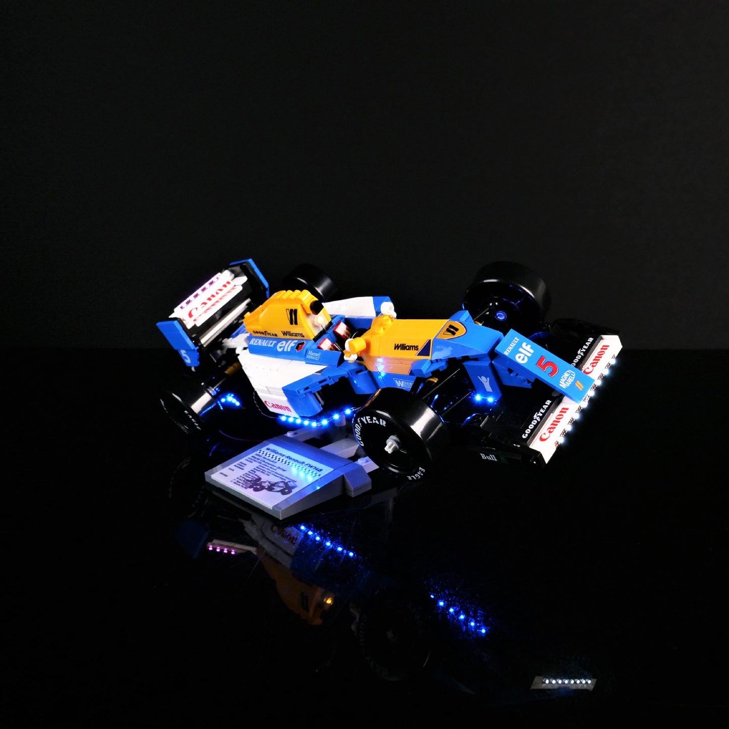 light kit for williams racing fw14b & nigel mansell | compatible with lego 10353 - 6