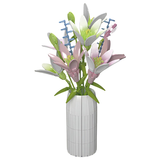 lily flower building blocks set - 1006 pcs | mouldking 10057 - 6