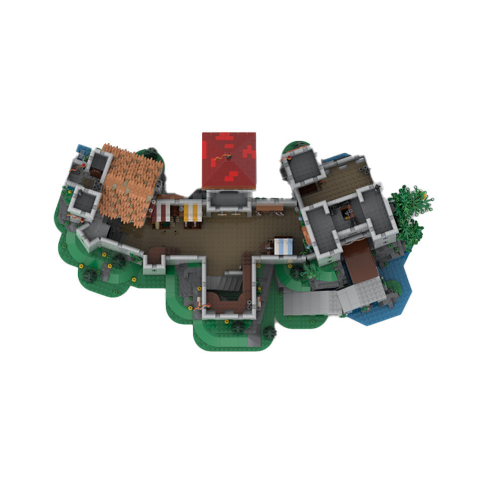 lion knights castle keep expansion building set | moc-138457 - 3