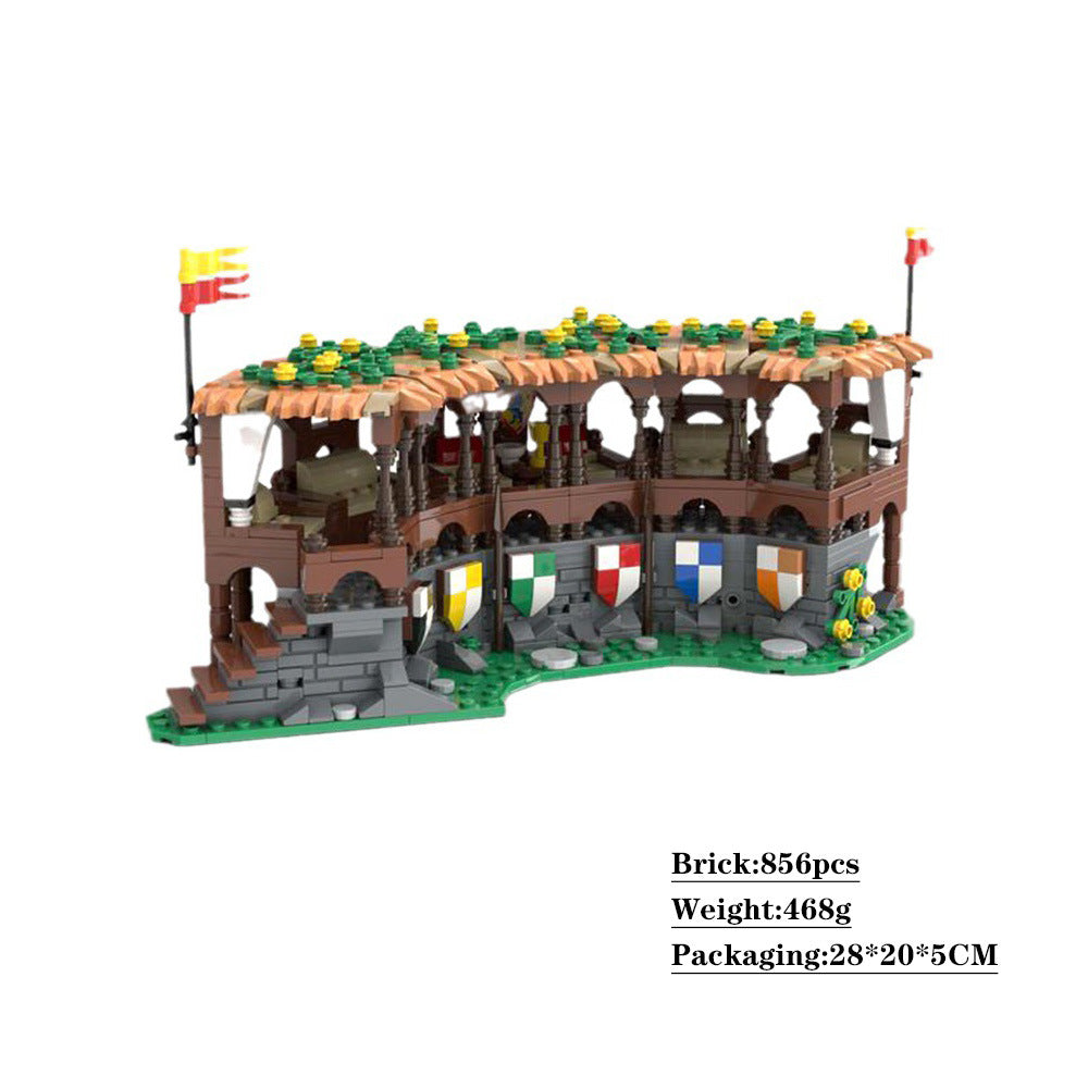 lion knights' tournament: big grandstand | moc-132506 - 2