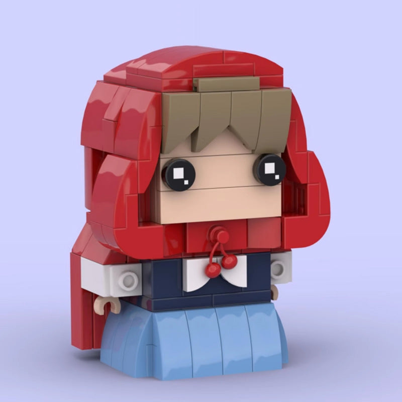 little red riding hood brickheadz set | lego-compatible | 153 pcs - 1