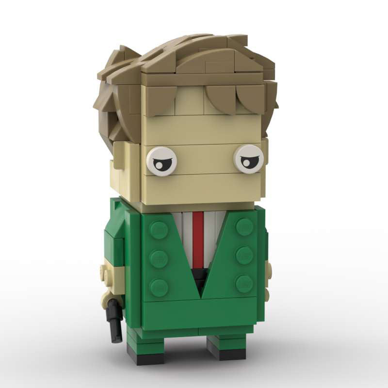 loid forger brickheadz building set | spy x family | lego-compatible - 2