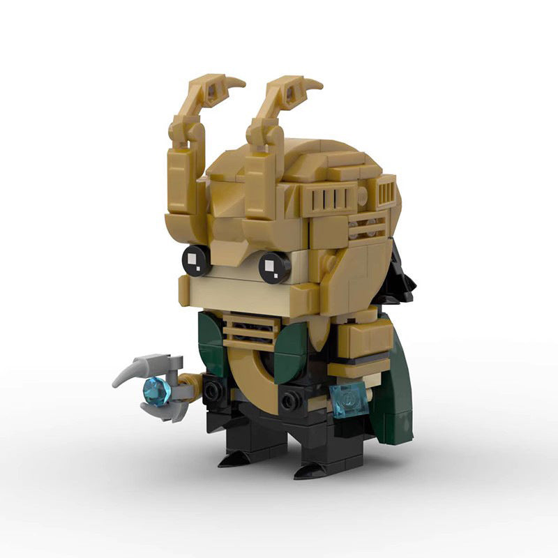 loki brickheadz building set | marvel-inspired lego-compatible moc - 4