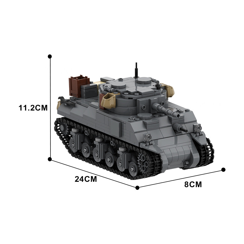 m4 sherman tank building set | ww2 | moc-150341 - 4
