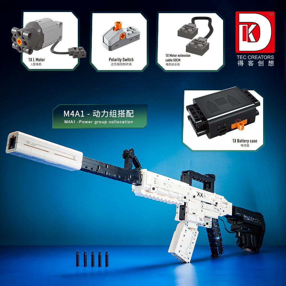 m4a1 assault rifle with power unit - 1988 pcs | dk 2004 - 4