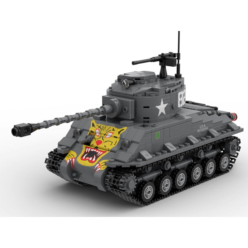 m4a3e8 (76)w hvss tank building set | moc-140960 - 1