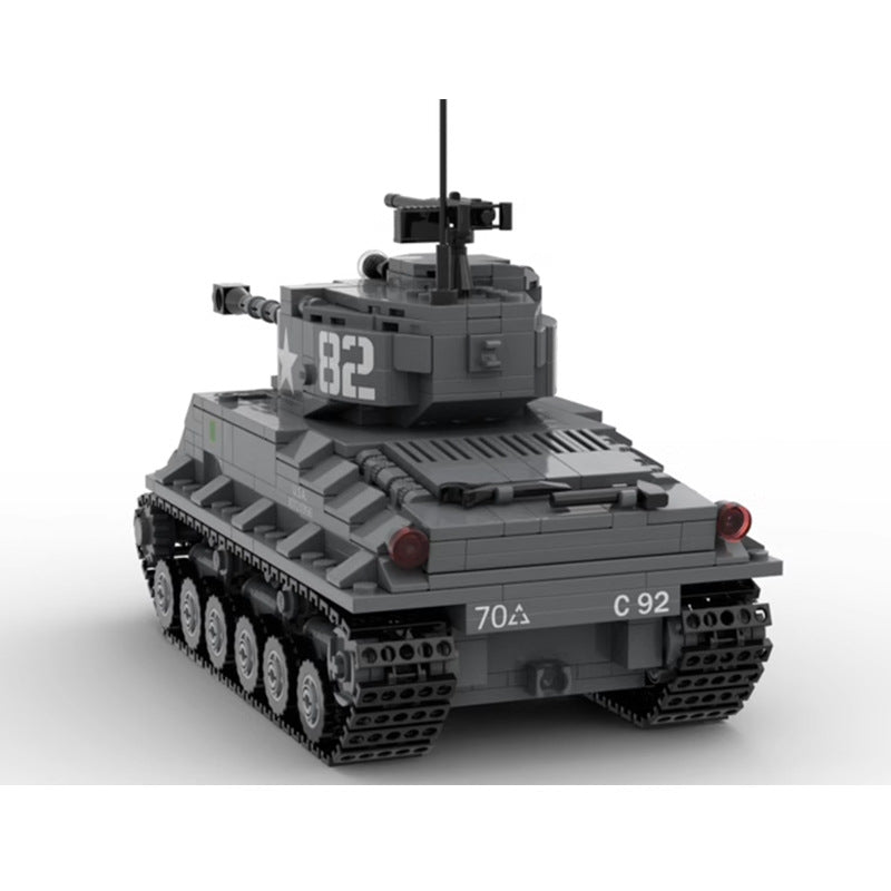 m4a3e8 (76)w hvss tank building set | moc-140960 - 3