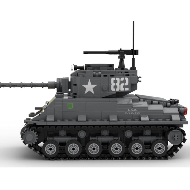 m4a3e8 (76)w hvss tank building set | moc-140960 - 4