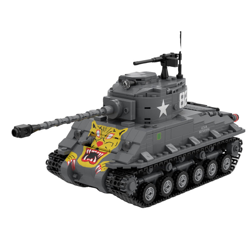 m4a3e8 (76)w hvss tank building set | moc-140960 - 5