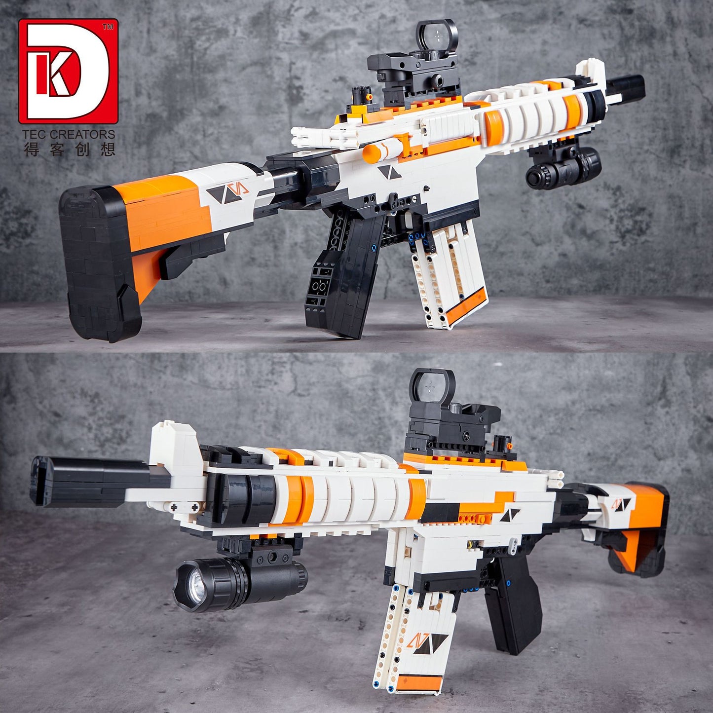 m4a4 rifle catapult-launched model - 1388 pcs | dk 2001 - 3