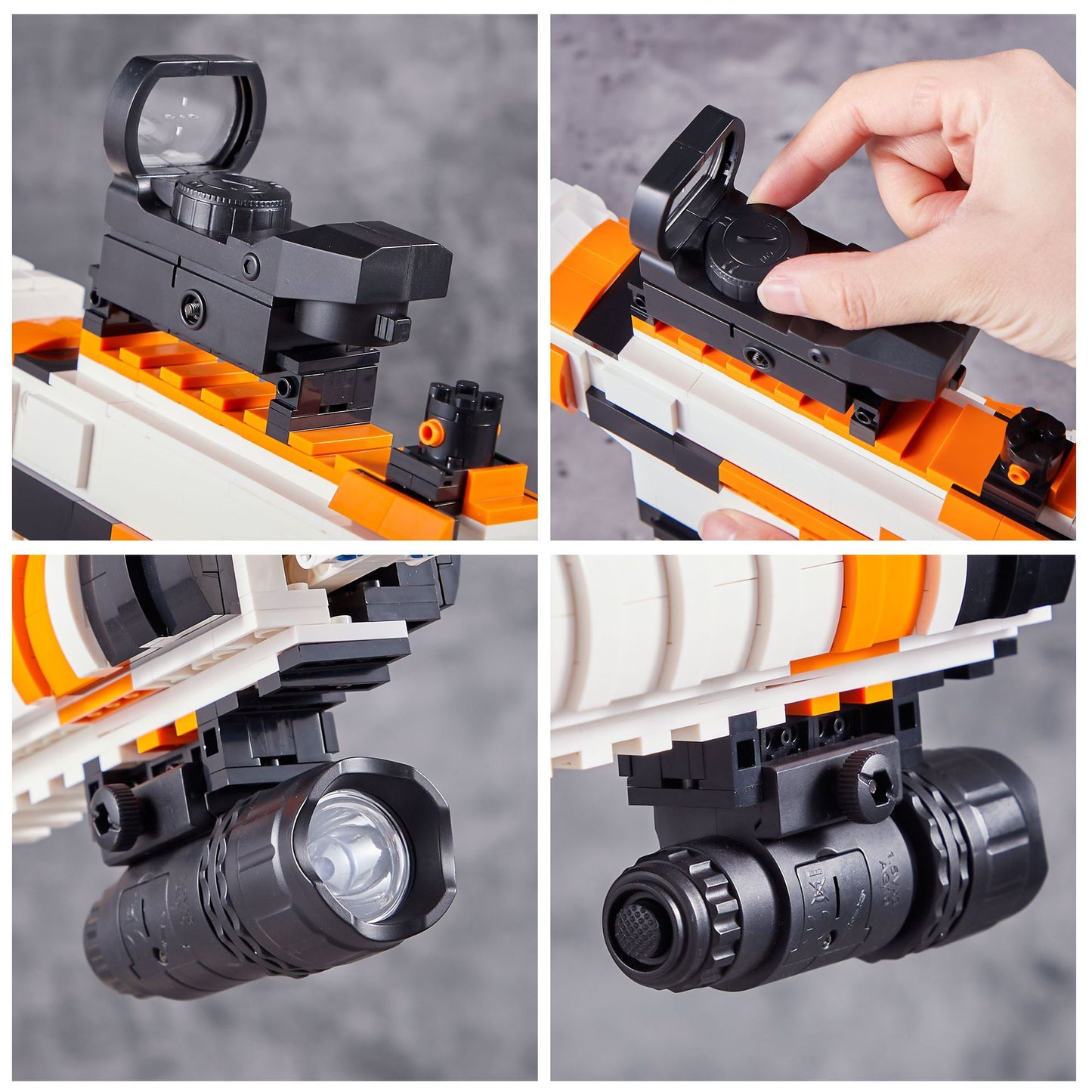 m4a4 rifle catapult-launched model - 1388 pcs | dk 2001 - 4