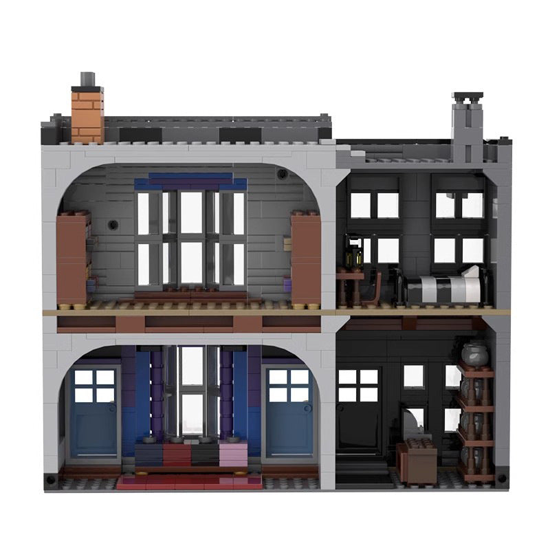 madame malkins & potage's cauldron shop building set | moc-53216 - 2