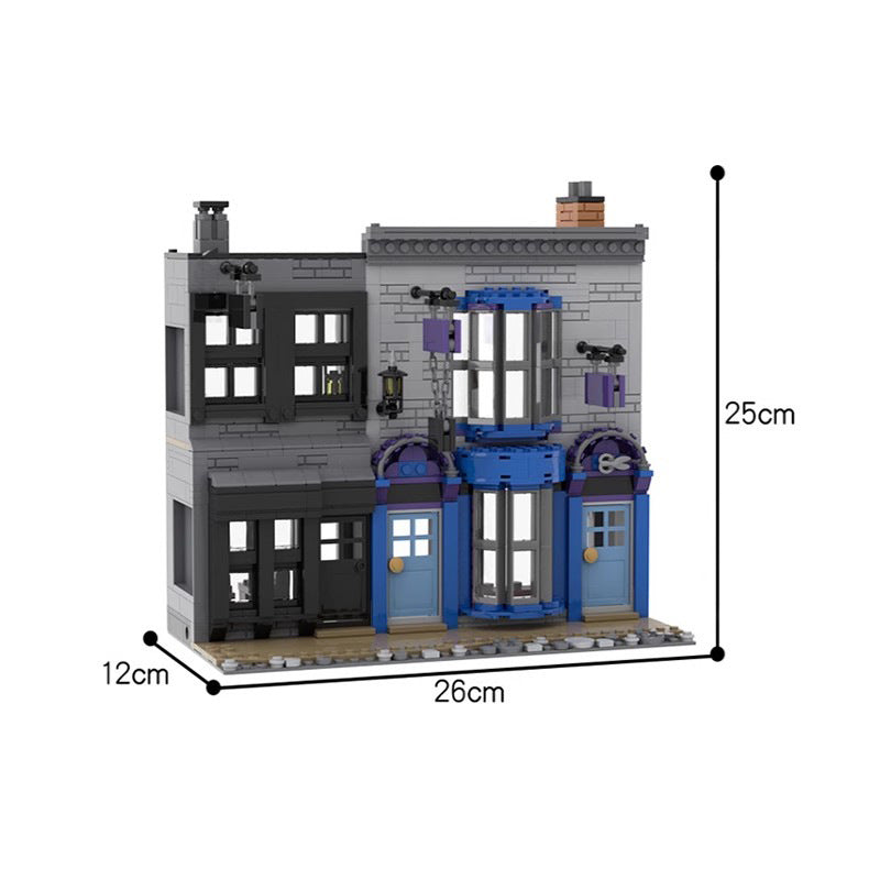 madame malkins & potage's cauldron shop building set | moc-53216 - 2