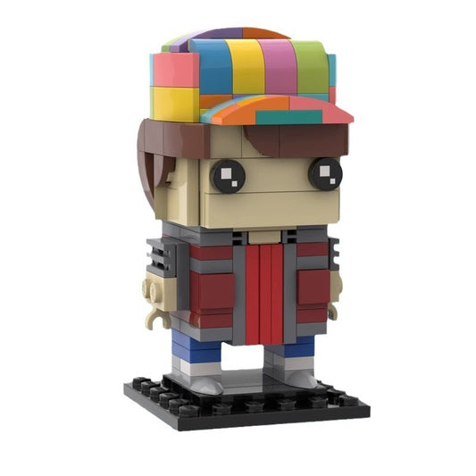 marty mcfly brickheadz | back to the future  | moc-35791 - 1