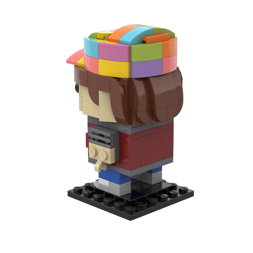 marty mcfly brickheadz | back to the future  | moc-35791 - 2
