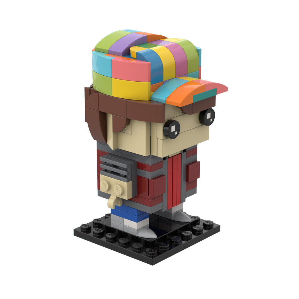 marty mcfly brickheadz | back to the future  | moc-35791 - 3