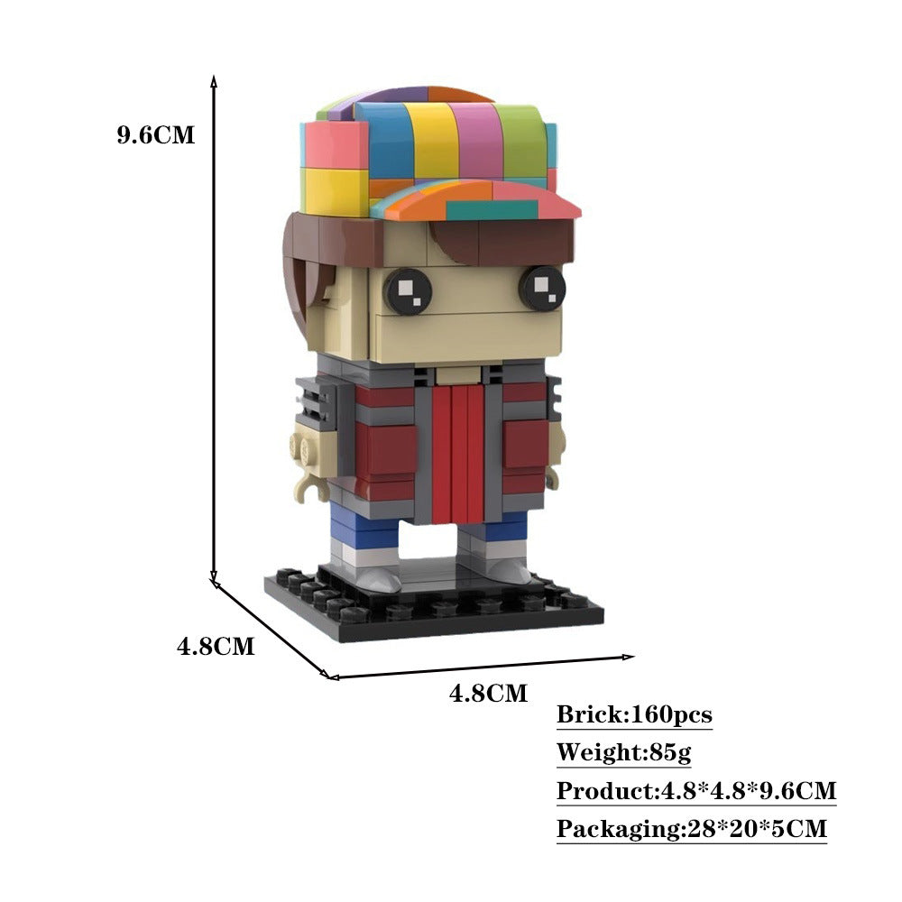 marty mcfly brickheadz | back to the future  | moc-35791 - 4