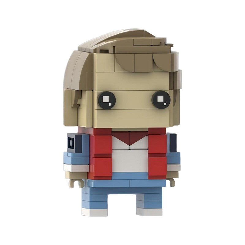marty mcfly brickheadz building set | back to the future moc - 2